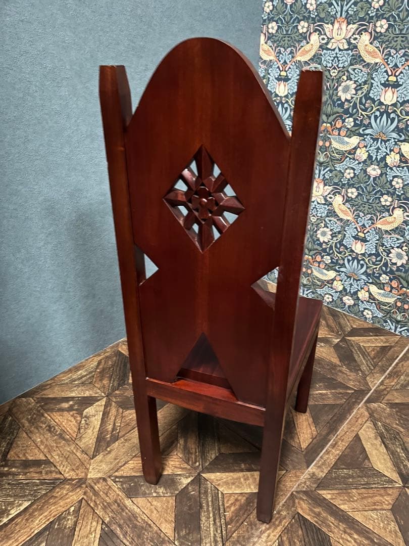 木製 椅子 ② アンティークチェア インテリア クラシック 木彫