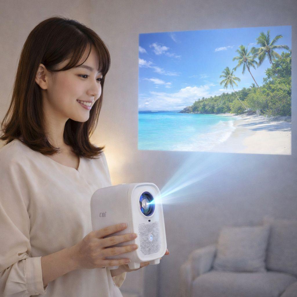 ラスト 新品 Netflix公式認定 プロジェクター COI UNO5 Q1 白