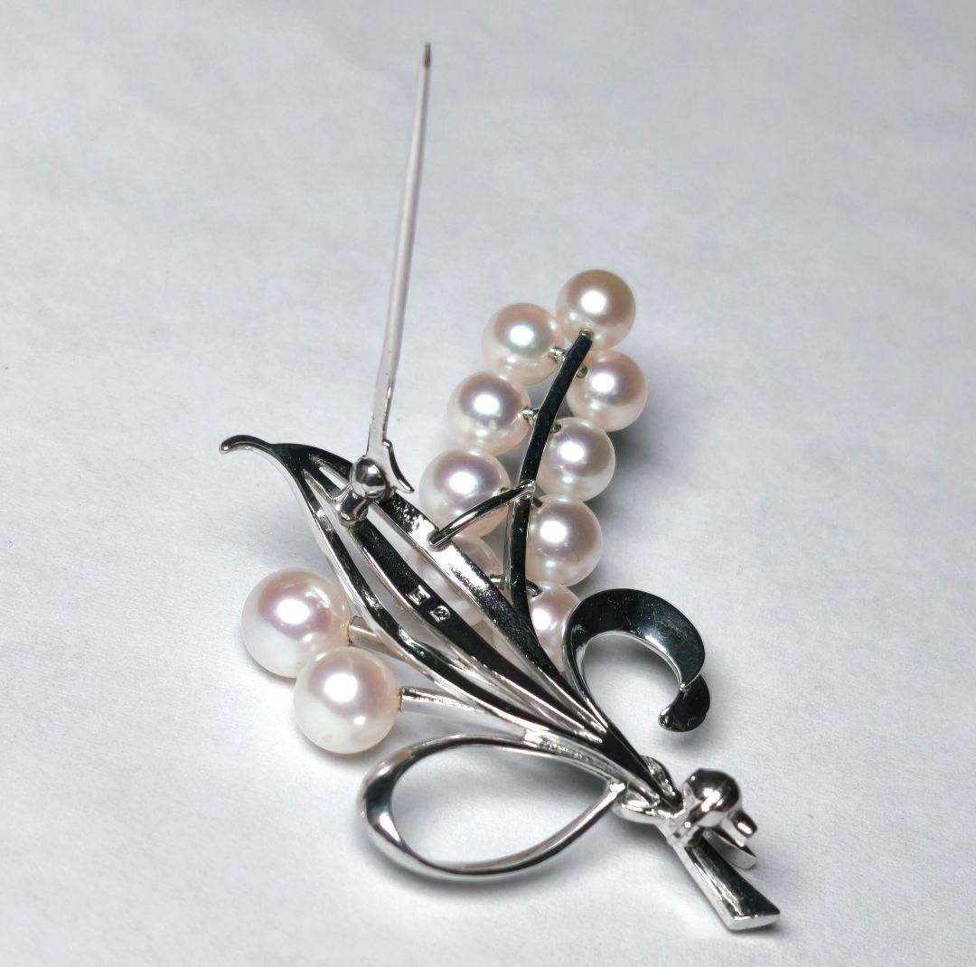 【美品 最高級】ミキモト ブローチ パール 花束 11珠 皇室御用達 箱付き