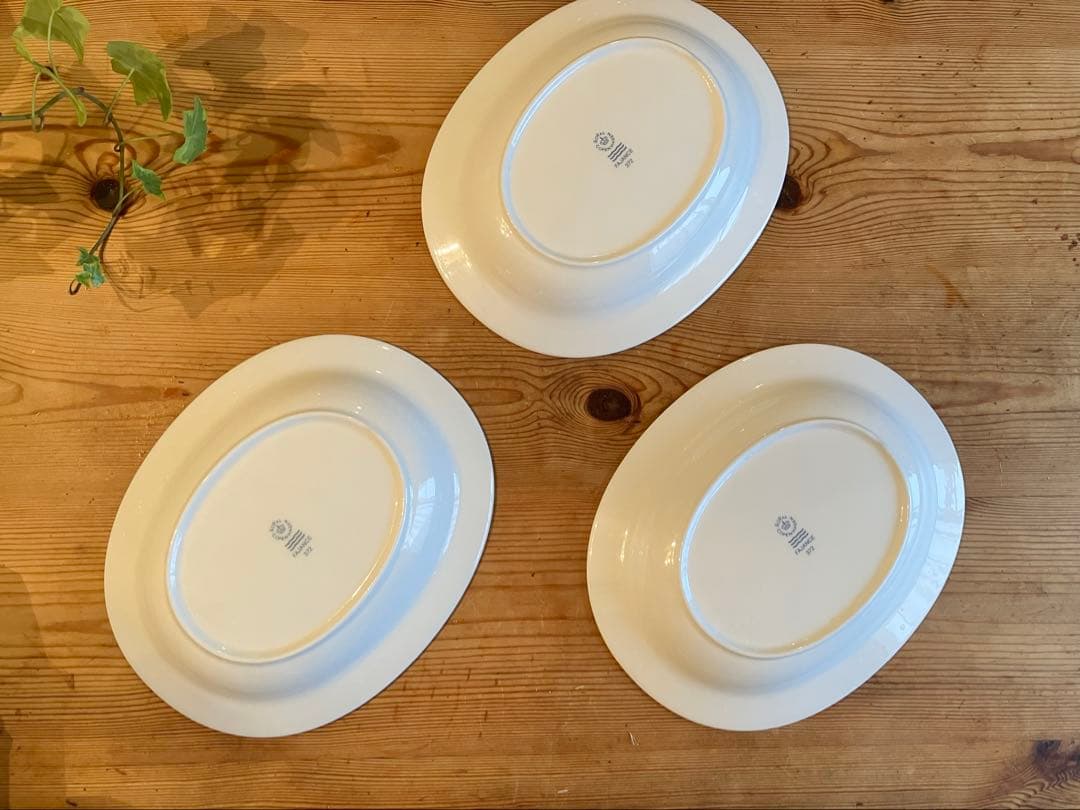 ロイヤルコペンハーゲン　ゴールデンサマー　ブルー　23オーバルディッシュ×3