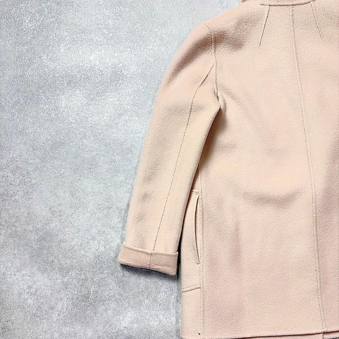 theory ウールカシミヤリバーコート　フード　ベビーピンク