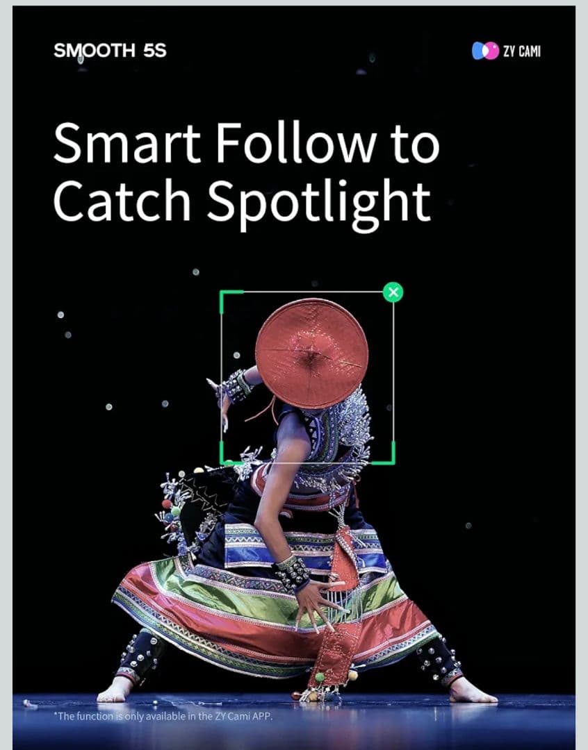 ZHIYUN Smooth 5Sスマートフォンジンバルスタビライザー