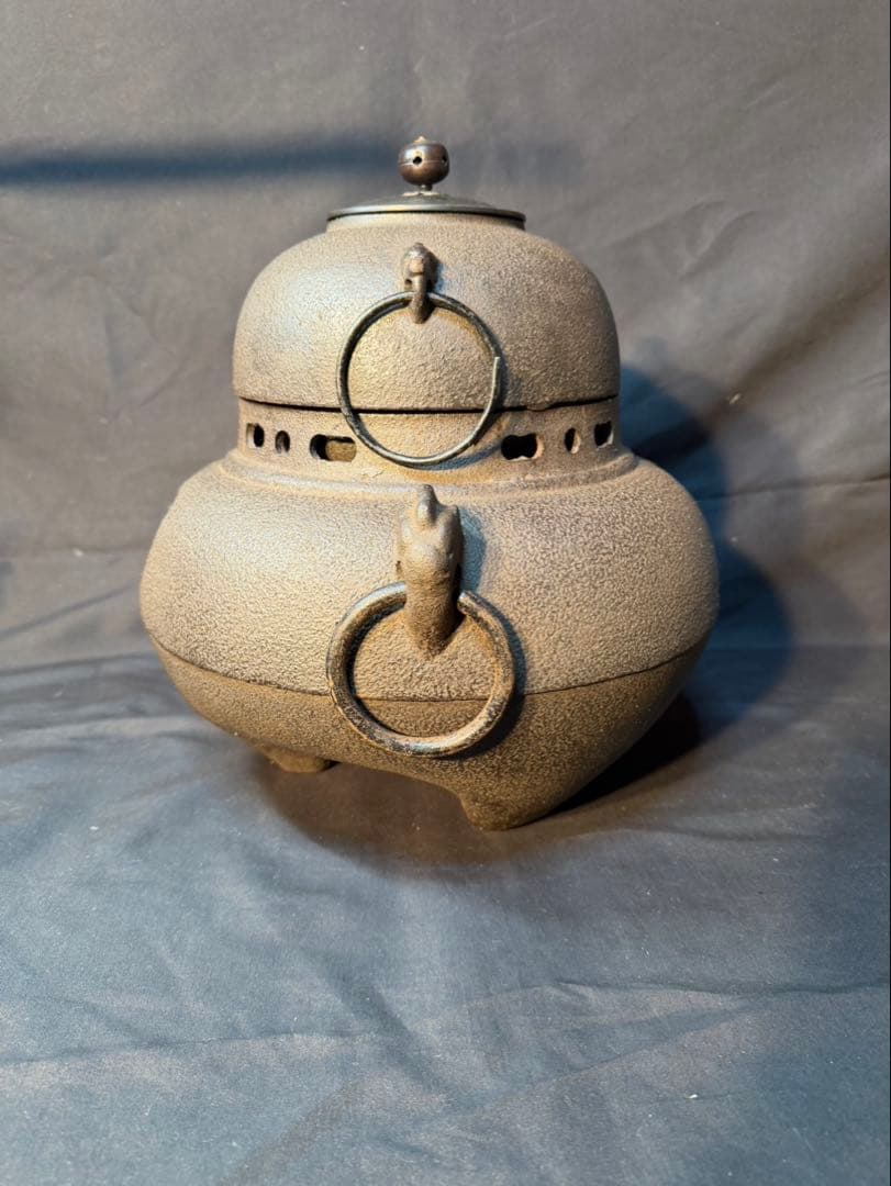 茶釜 風炉釜 茶道具 鉄器 古道具 茶道 風炉 骨董 アンティーク