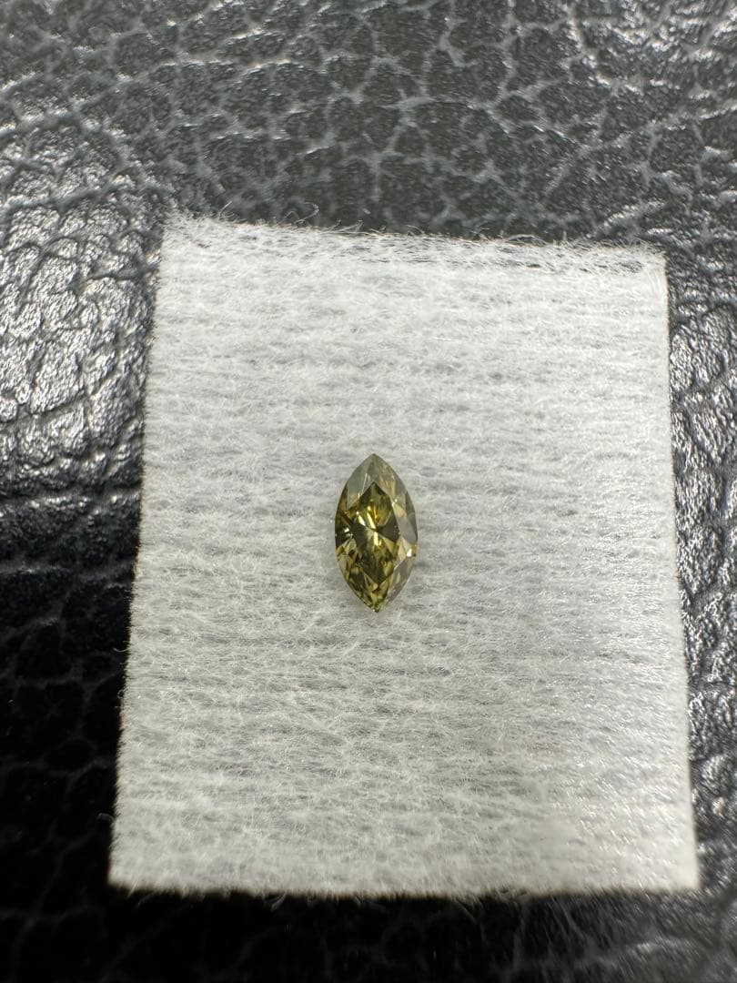 希少石　カメレオンダイヤ　ルース　MQ 0.136ct 変色確認済み　*未使用