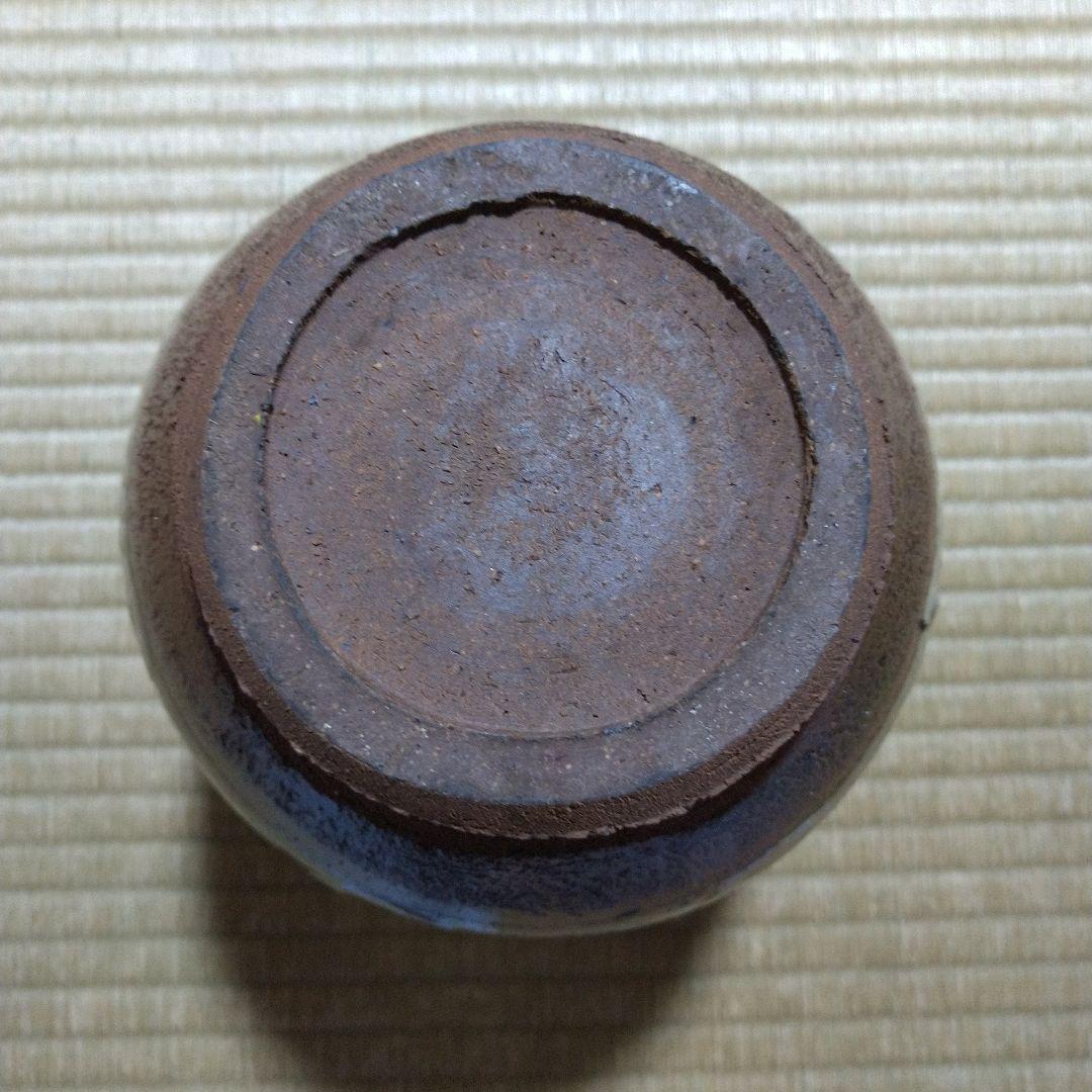 河井寛次郎　指描壷　共箱　デパート個展作品　黄布付き