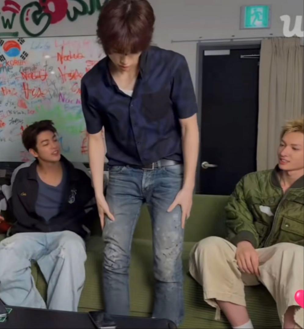 Saint Laurent エディ期paint splatter denim