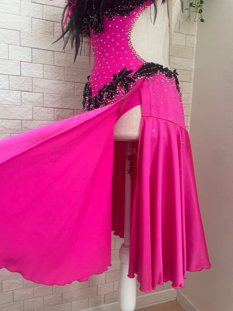 社交ダンス【TAKADANCE】ラテンドレス　タカダンドレス　ピンク