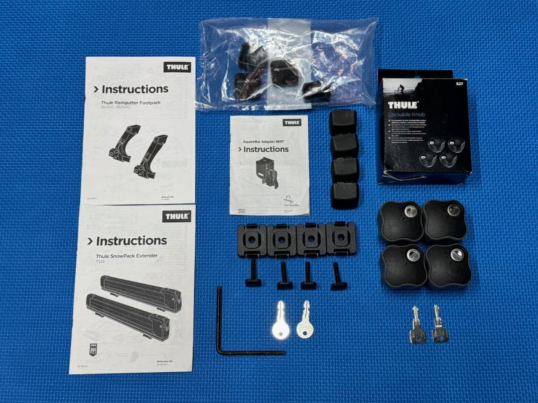 JEEPラングラーJK THULEベース+スノーパック7325セット