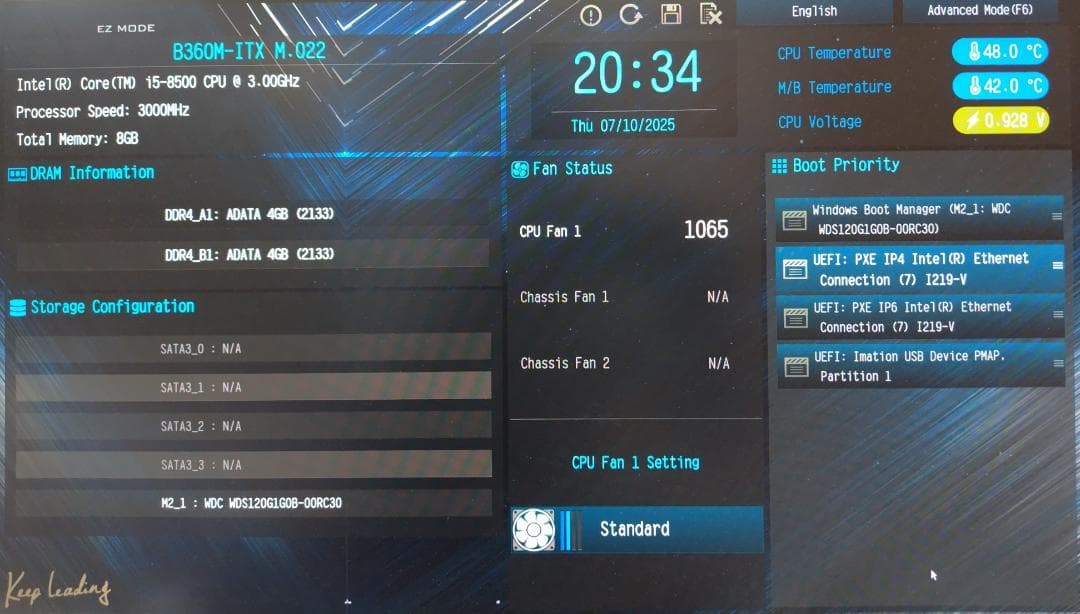 マザーボード 　ASRock B360M-ITX　LGA1151　8／9世代 ㉔