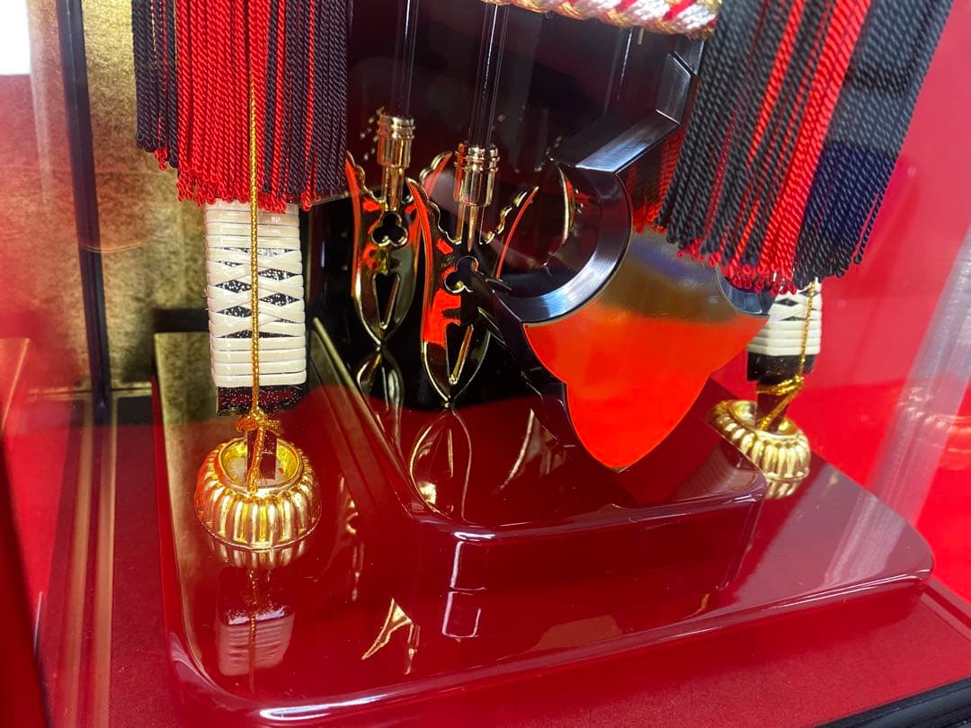 破魔弓　ガラスケース１５号・間口約２６×奥行約２３×高さ約５３㎝