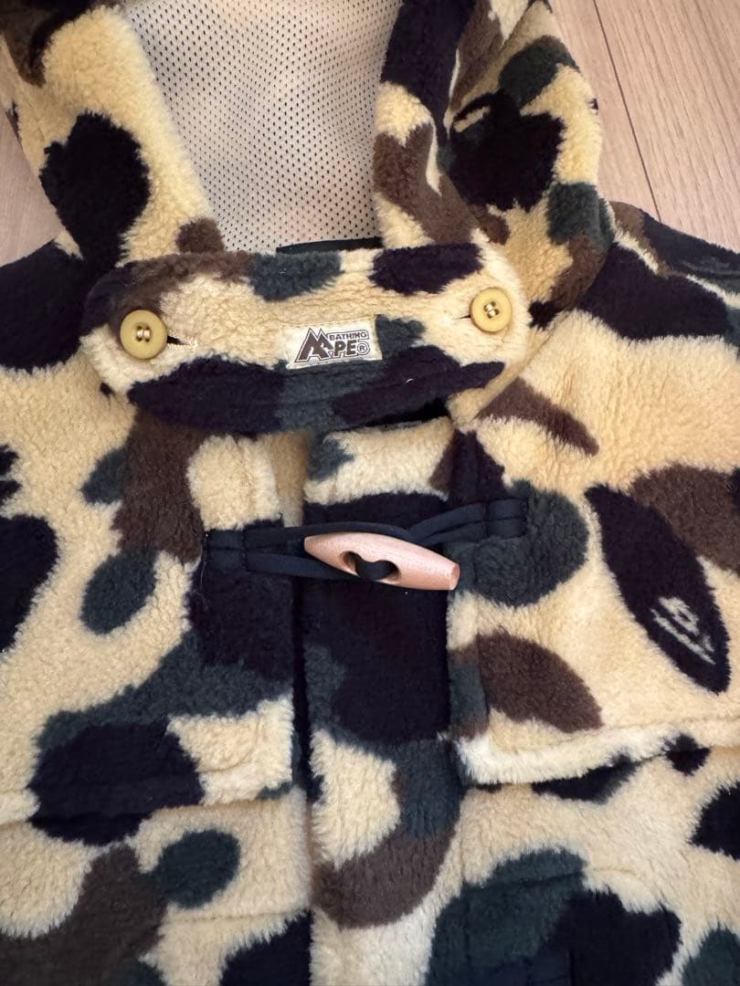 A BATHING APE カモフラージュ ダッフルコート　初期M美品