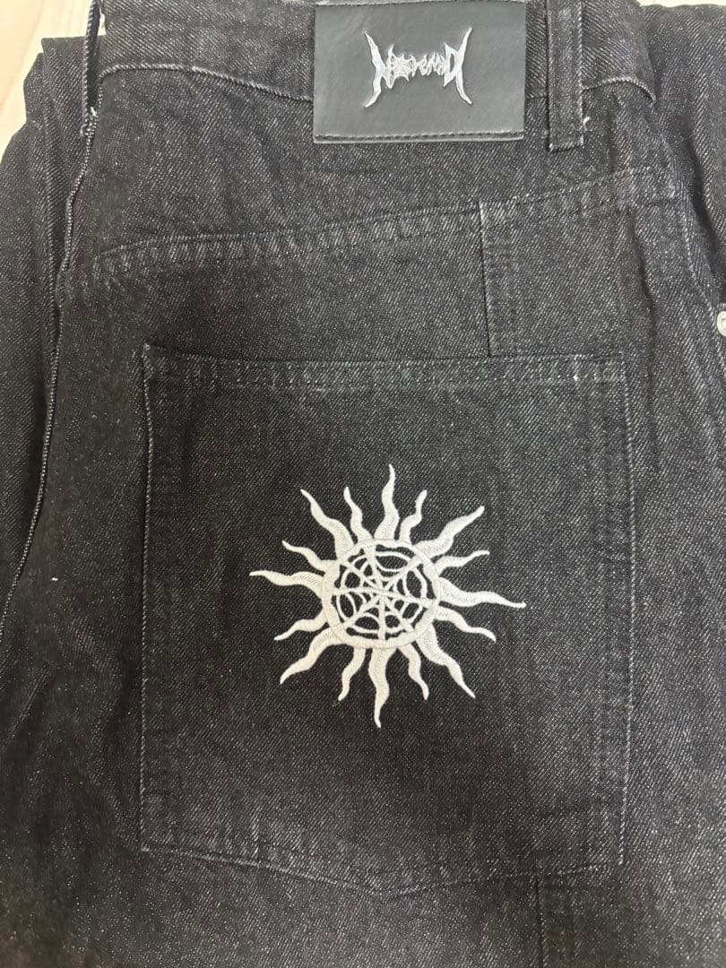 NoREMID ブラックリジットデニムパンツ　ノーリミッド