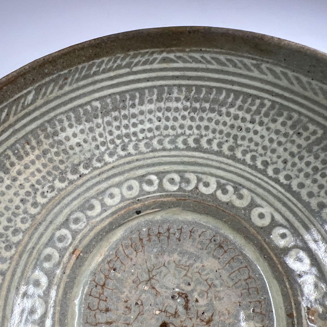 16世紀三島高麗白泥象嵌鉢　木箱付　幅約17.5㎝東Y7-0609⭐︎2Fトニサニ