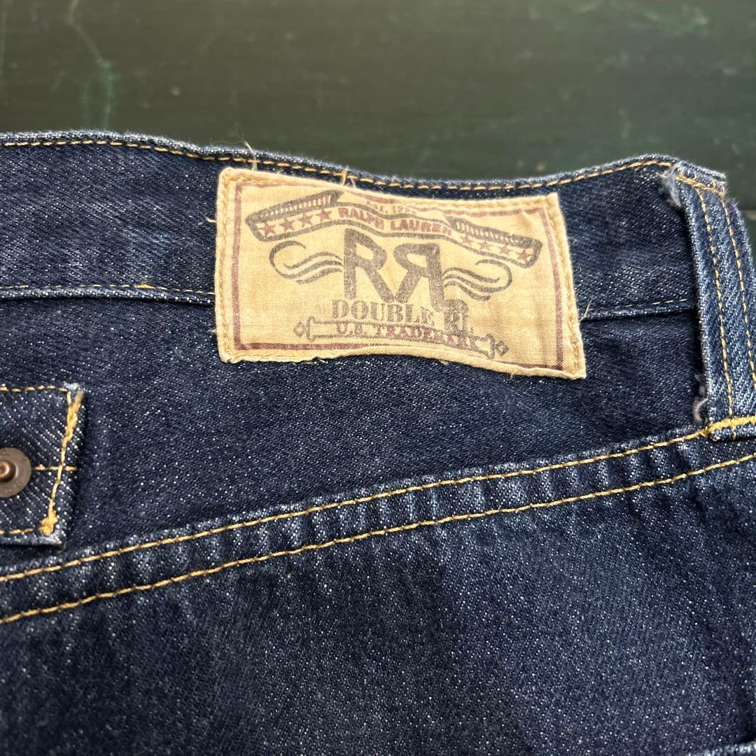 90s USA製 RRL シンチバック　デニムパンツ