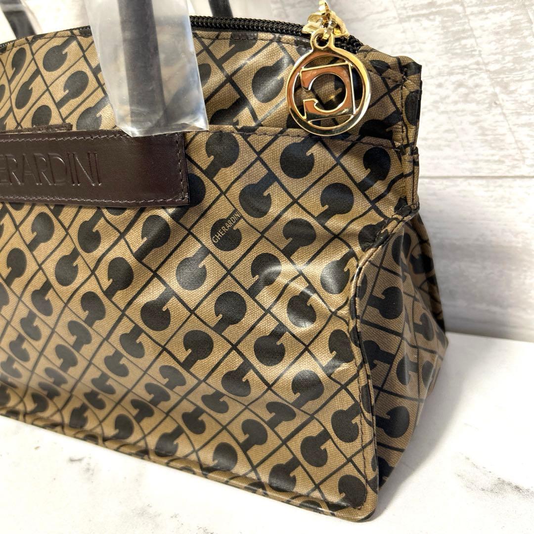 新品未使用　GHERARDINIゲラルディーニ ミニハンドバッグ　ブラウン