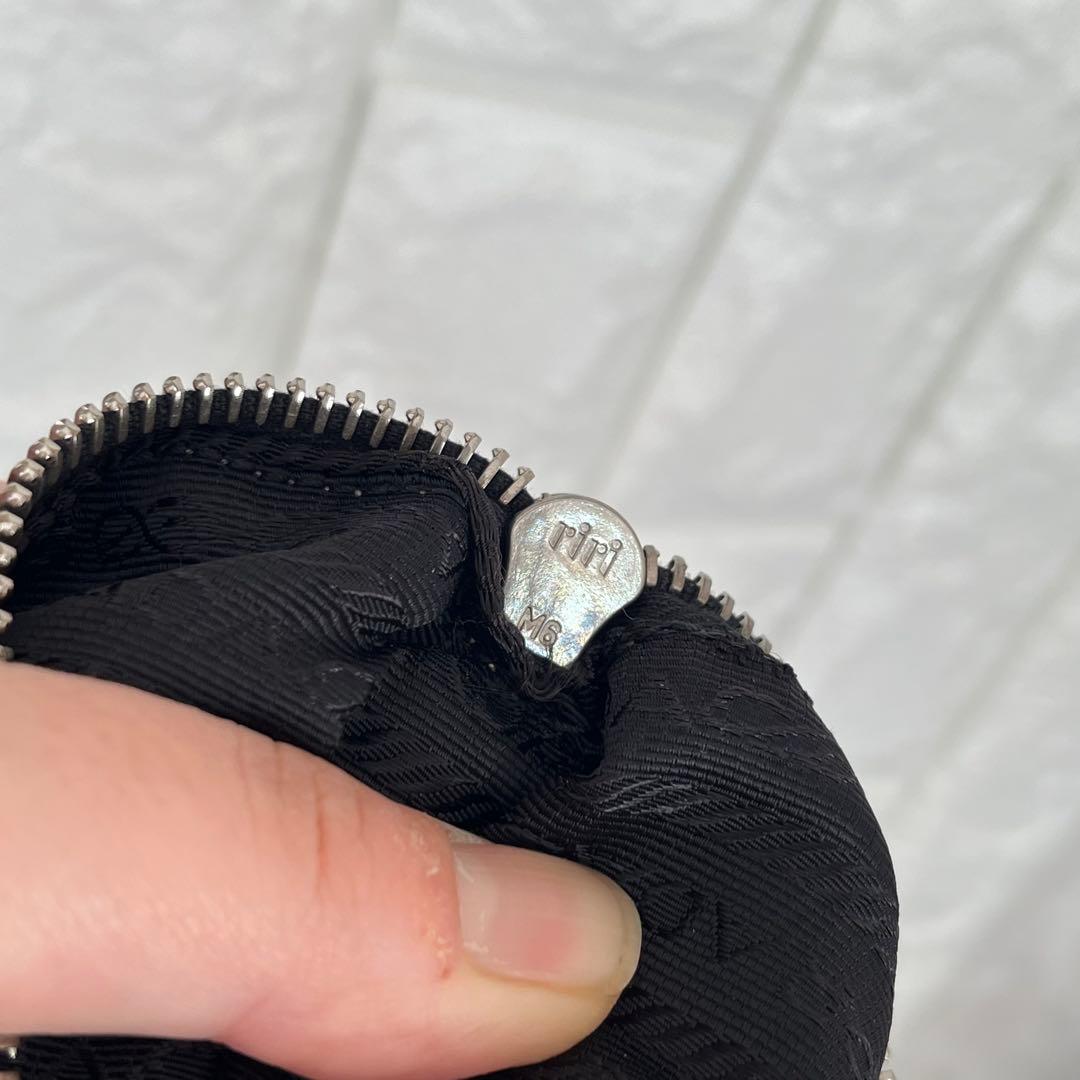 美品 PRADA プラダ 三角プレート キルティング チェーン ハンドバッグ