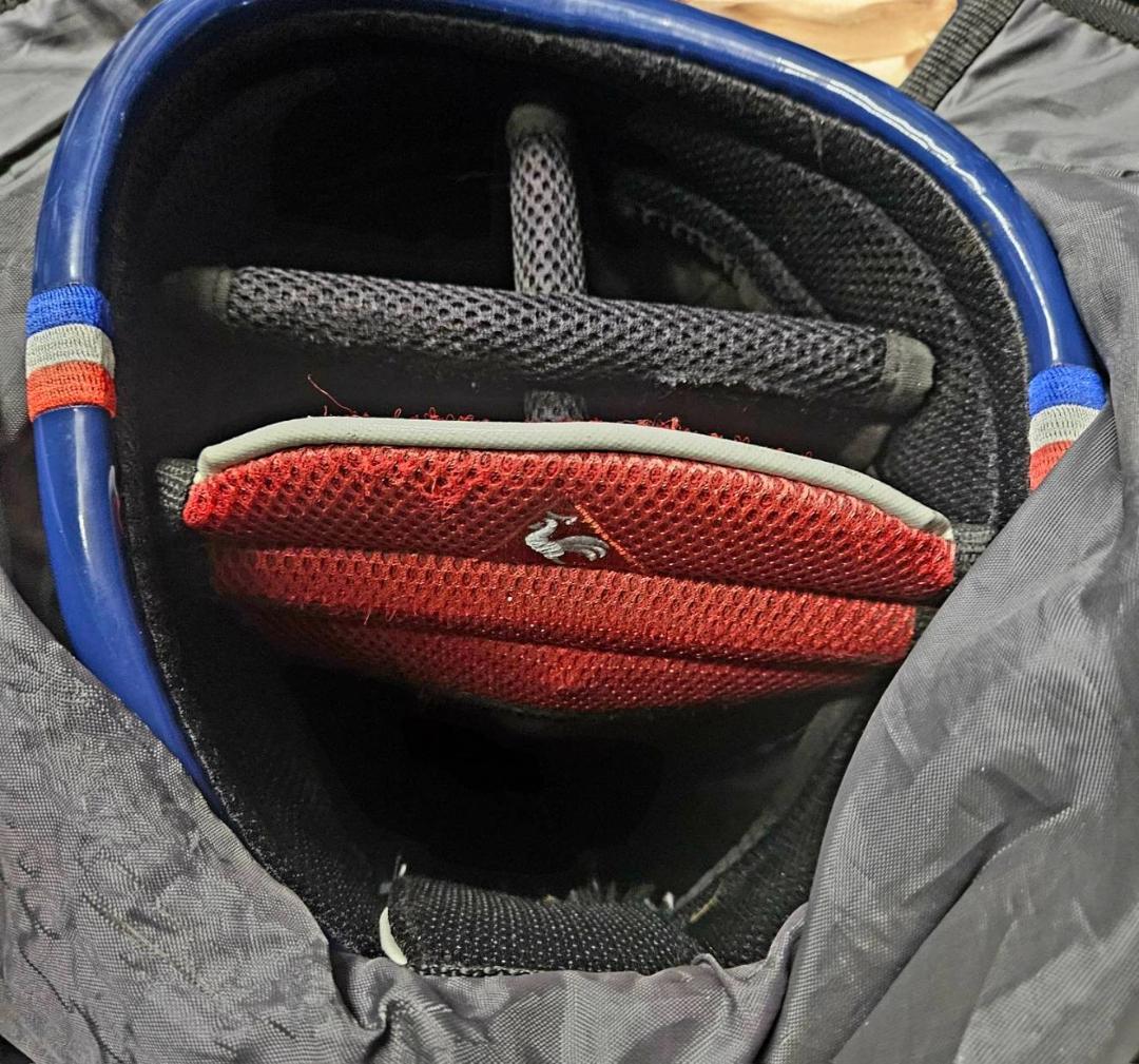 送料無料/美品　le coq e golf 高級エナメル大型ゴルフバッグホワイト