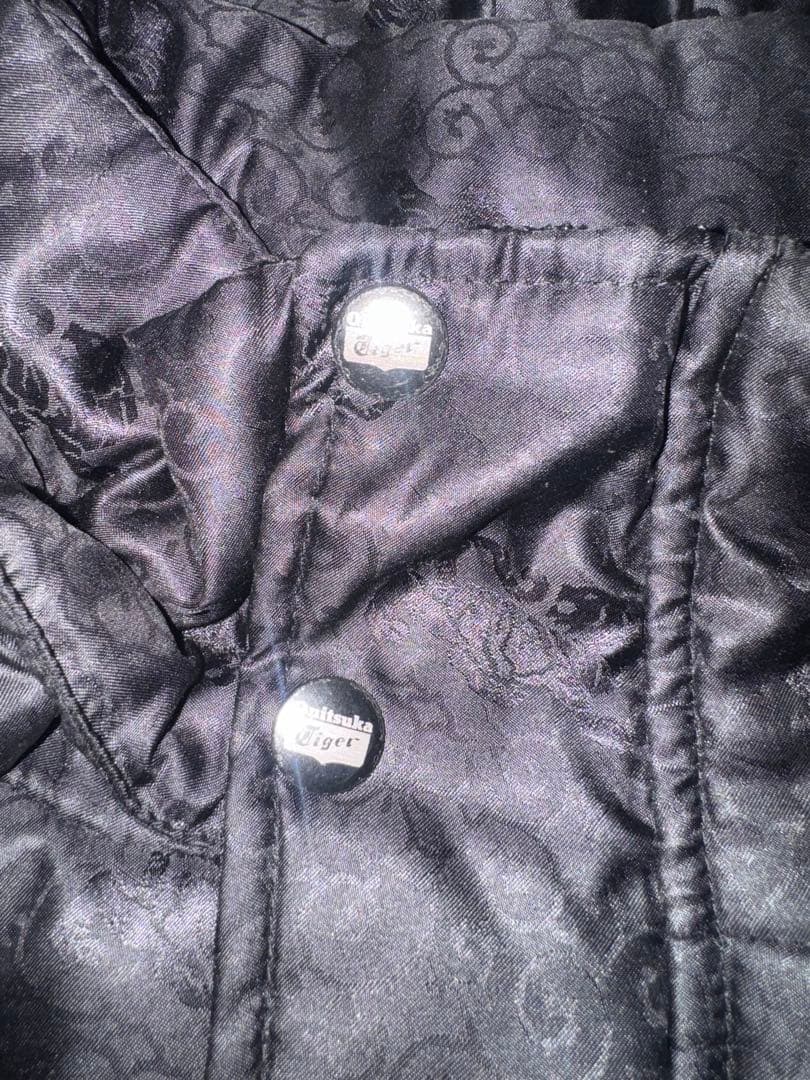 【専用】オニツカタイガー　フード付きブラックダウンジャケット　メンズM