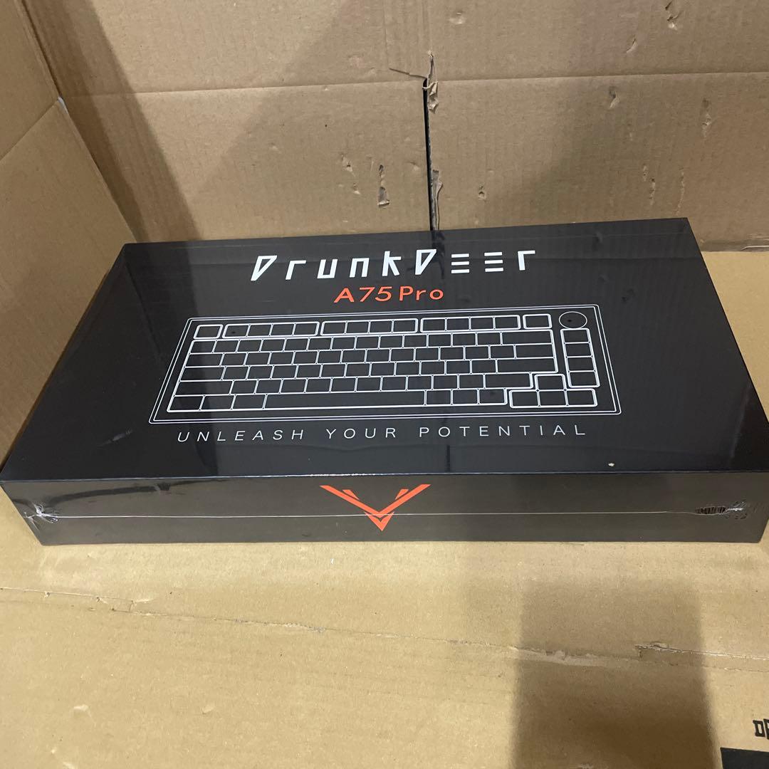 DrunkDeer A75 Pro ゲーミングキーボード ホワイト