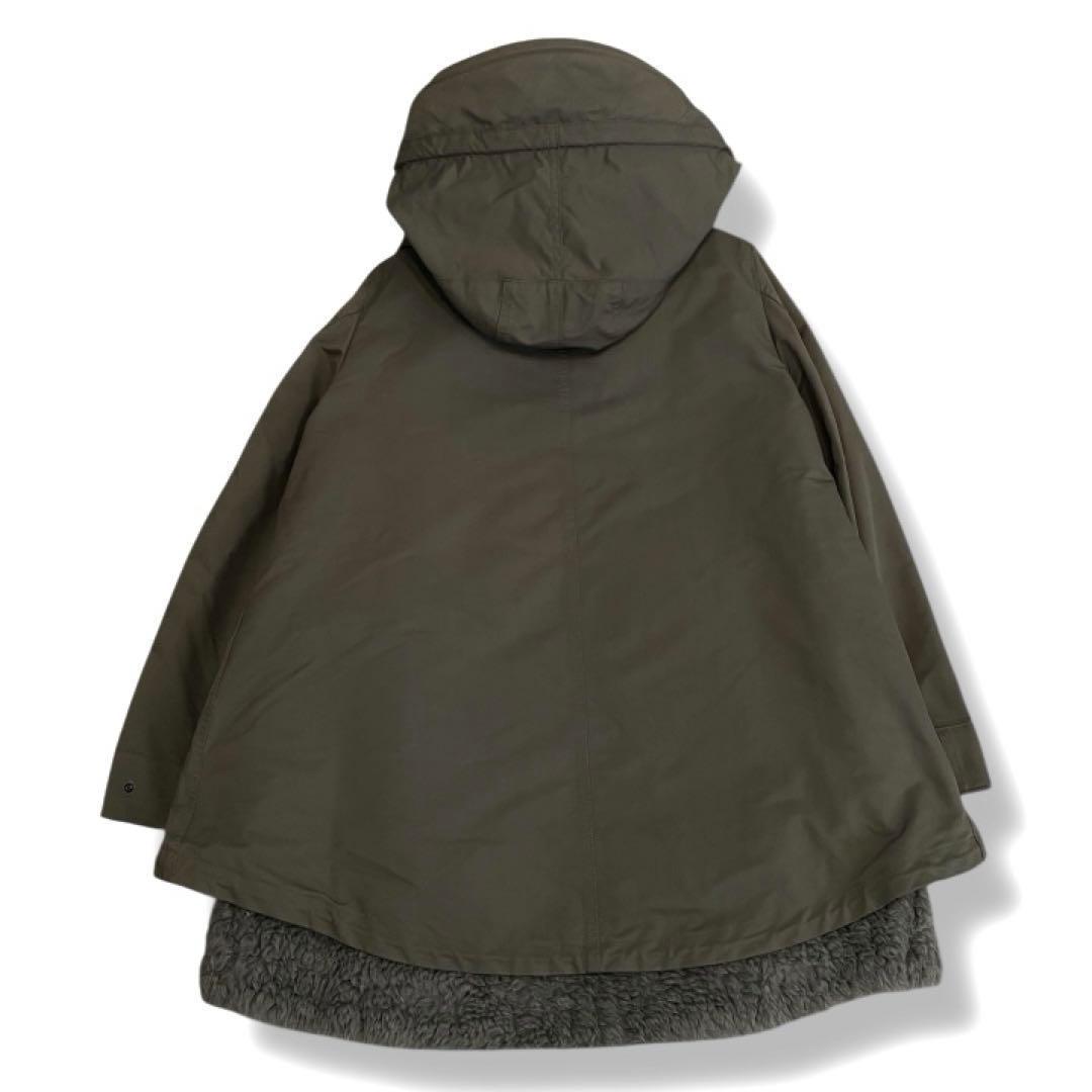 美品✨リラクス ショートモッズコート マウンテンパーカー ボアライナー付 36