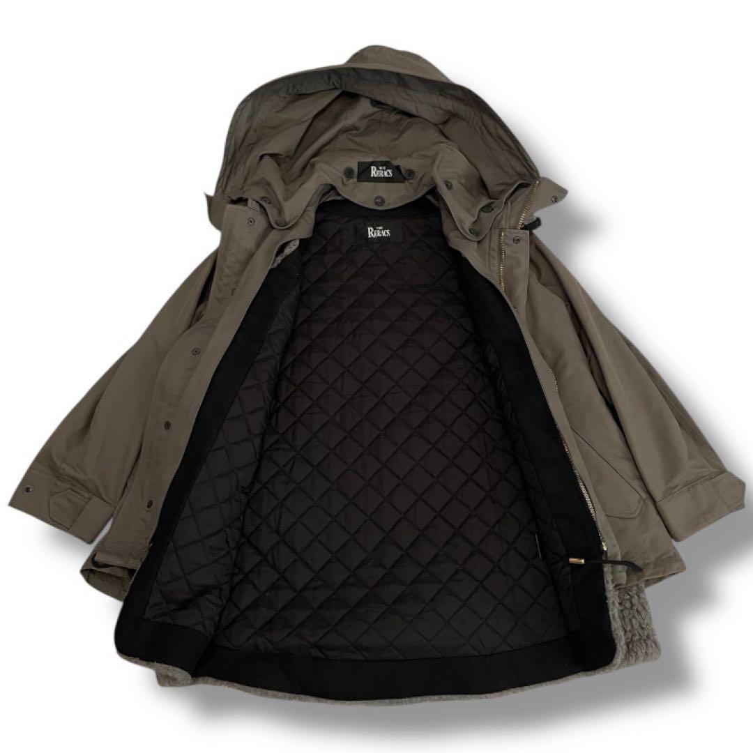 美品✨リラクス ショートモッズコート マウンテンパーカー ボアライナー付 36