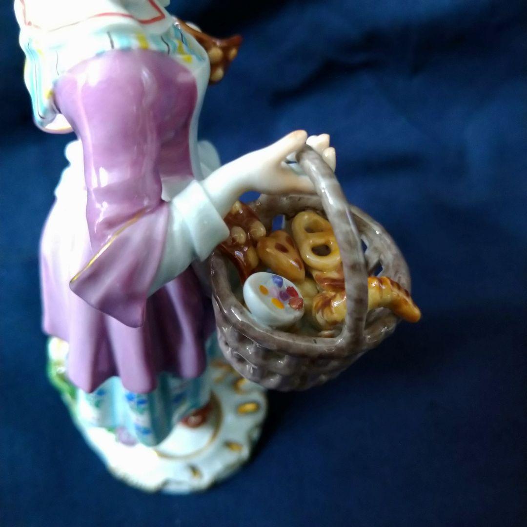 ✤マイセン(Meissen)フィギュリン『パリの呼び声・パン売りの少女✤