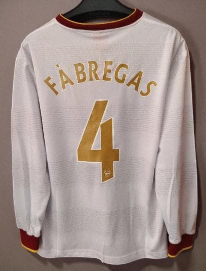 07/08 アーセナル アウェイ 長袖 #4 ファブレガス ユニフォーム