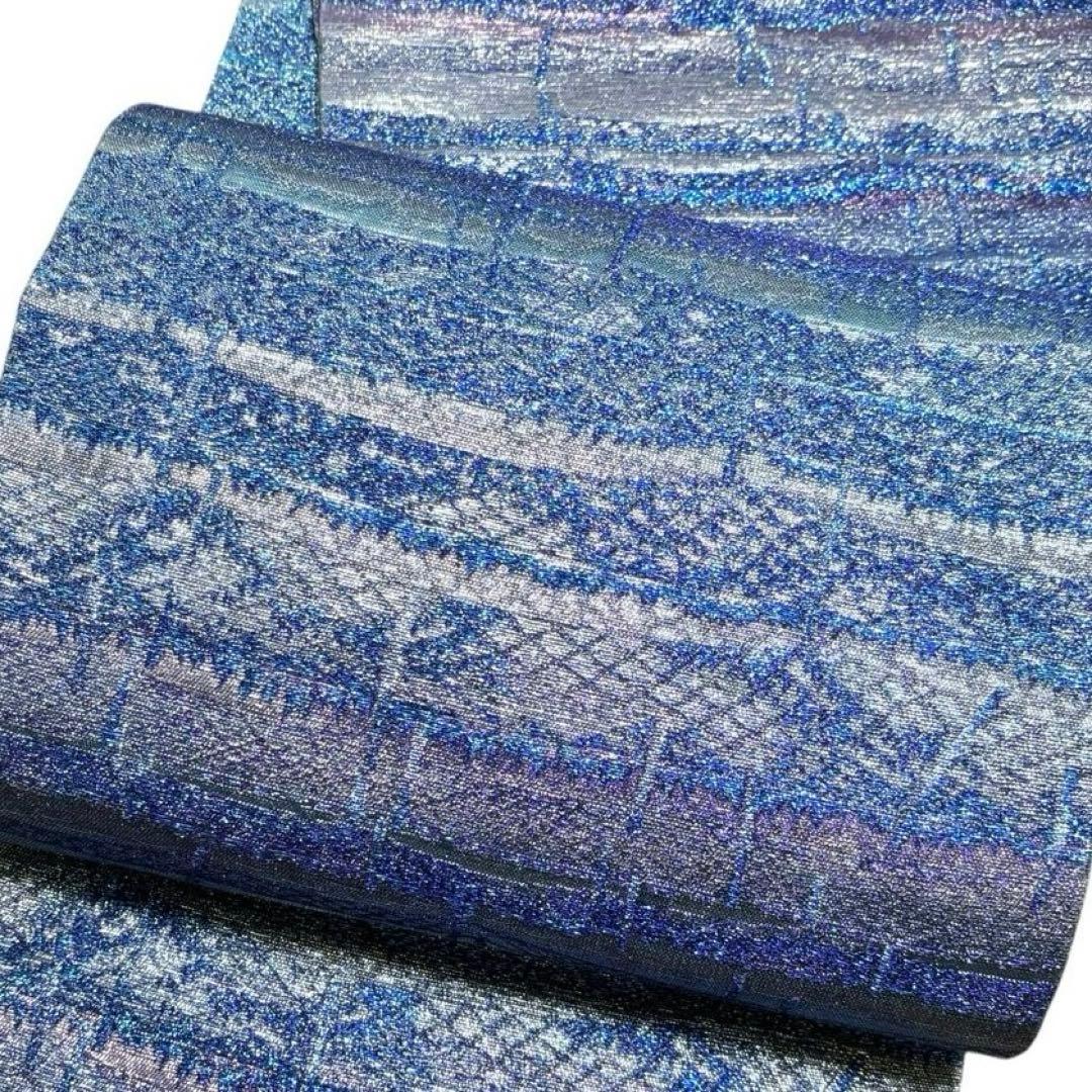 A 204美品袋帯 六通柄 織の宝石佐波理綴　実新特許確定済 志摩半岛定