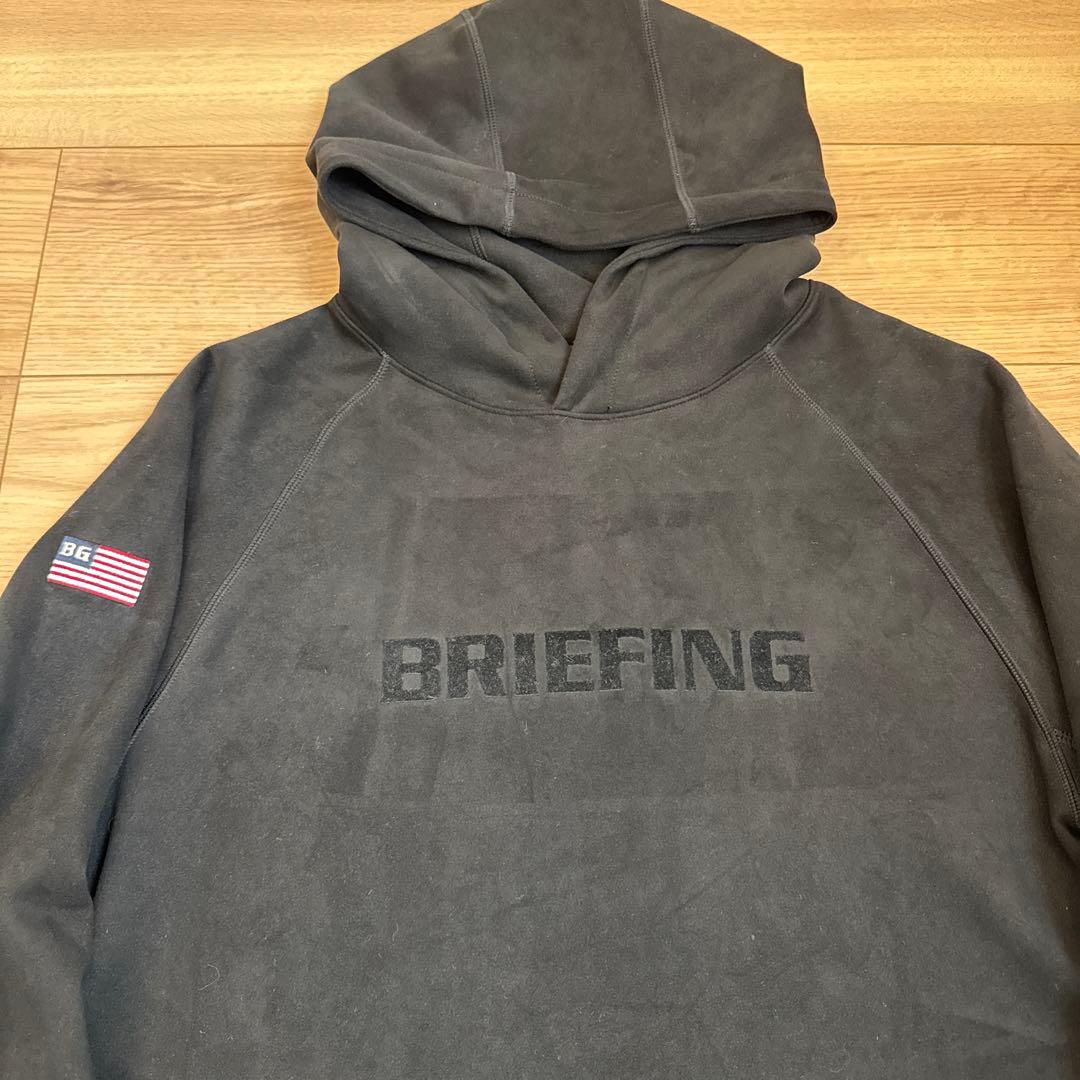 BRIEFING パーカー　ブラックM