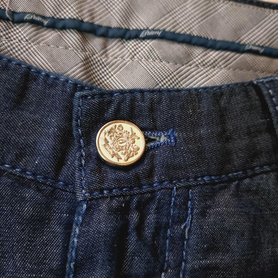 美品 Brioni DENIMCOLLECTION リネン スラックス デニム