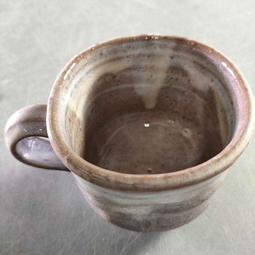 A893-2/萩焼/土和窯/珈琲茶碗/カップ＆ソーサー/6客/