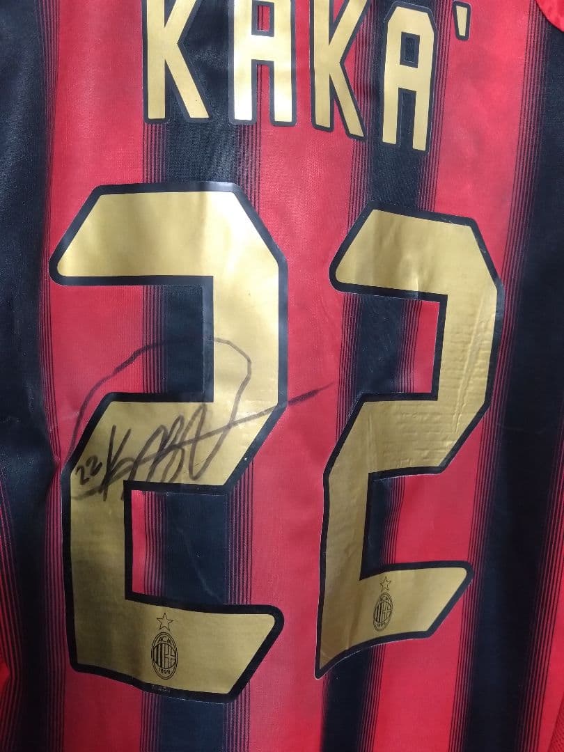 2004/2005 支給 #22 カカ ACミラン 直筆サイン入りユニホーム
