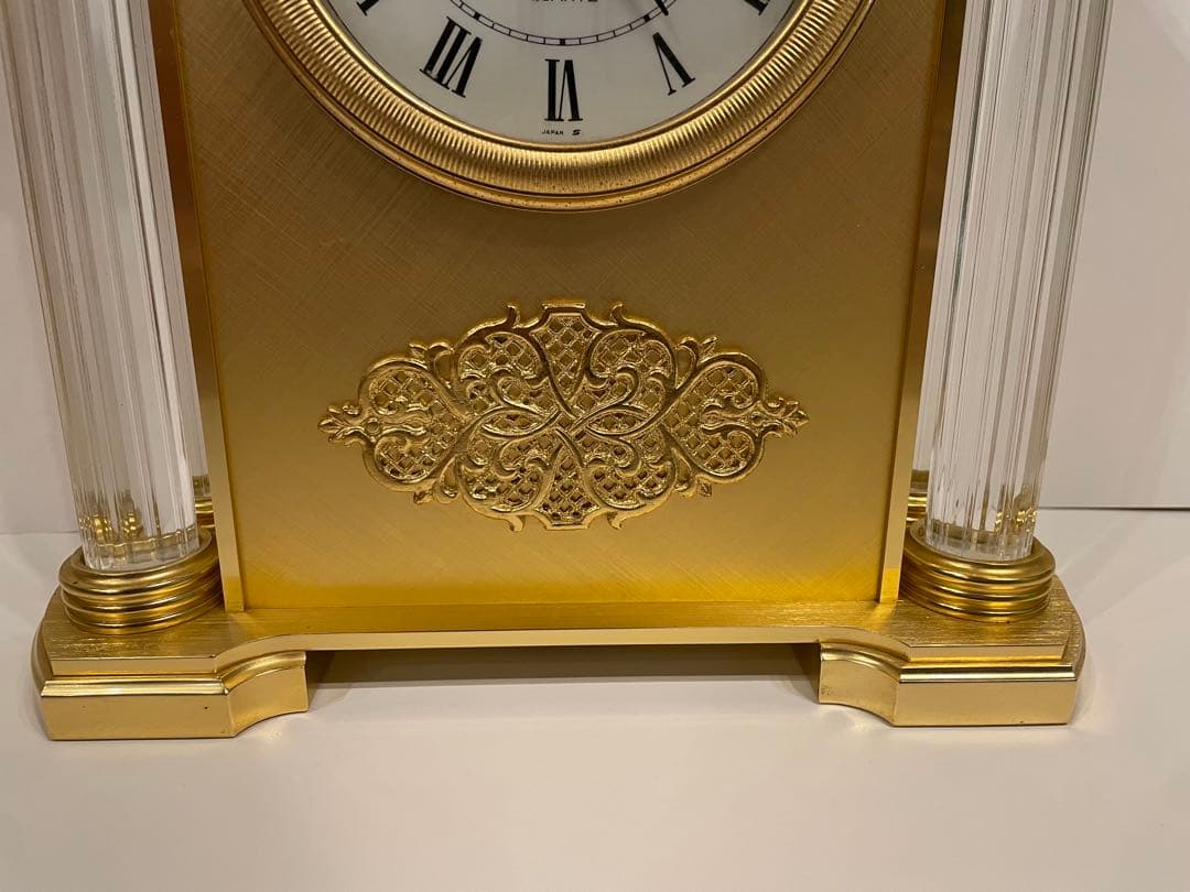 ジャンク品　SEIKO セイコー　QUARTZ クオーツ QF724G 置時計