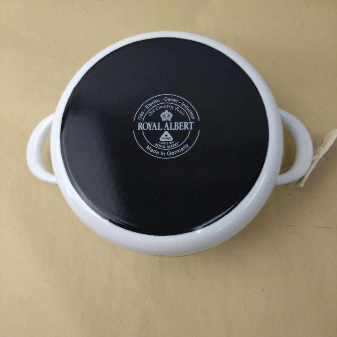 ロイヤル・アルバート　オールドカントリーローズ　浅型両手鍋20cm④