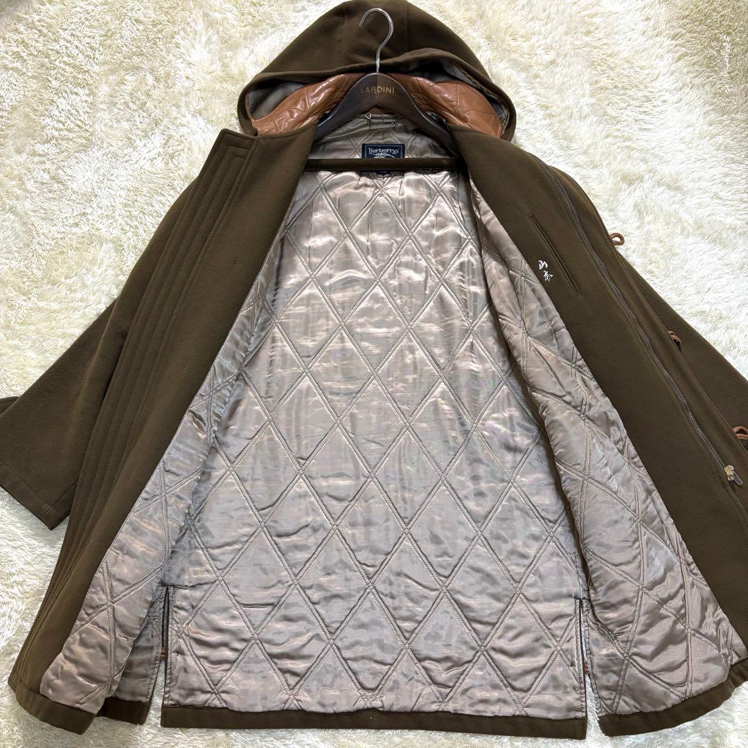 バーバリーズ　レザー　ダッフルコート　本革　キャメル　バーバリー　ロングコート