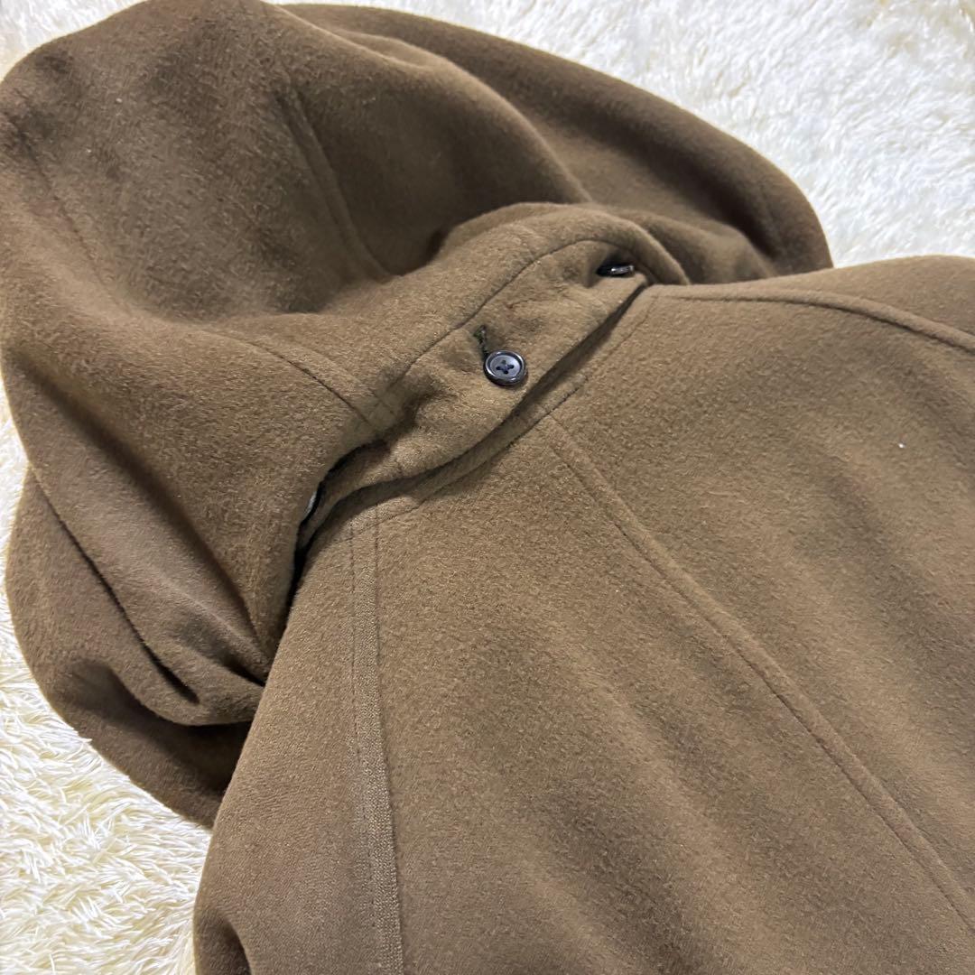 バーバリーズ　レザー　ダッフルコート　本革　キャメル　バーバリー　ロングコート