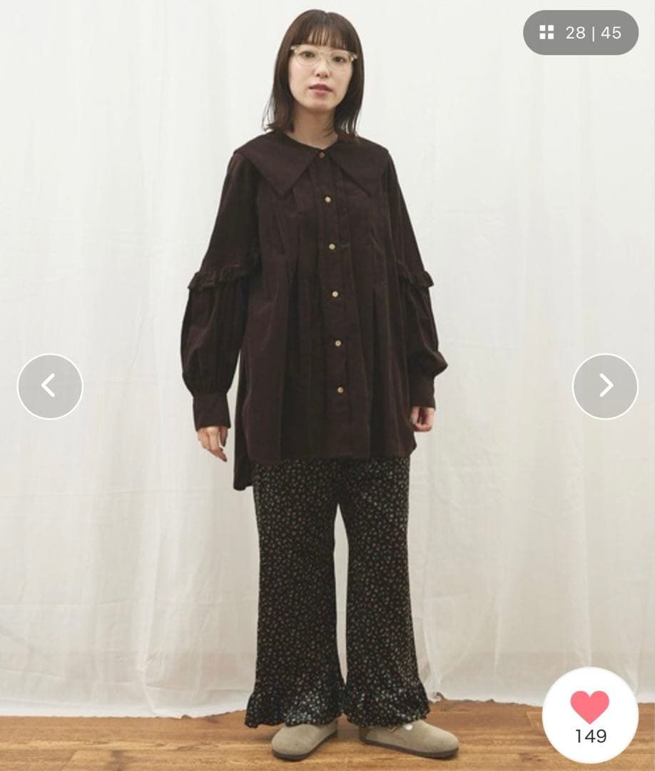 トップス fig London shirt corl blouse