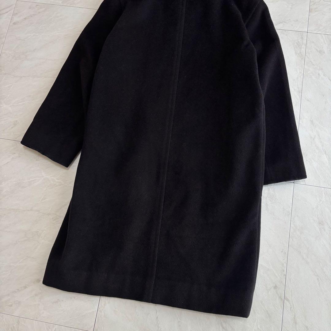 【白タグ・ピュアバージンウール】マックスマーラ　フーデッドコート　38サイズ