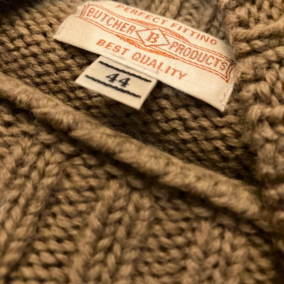 Butcher Products ハイネックニット 44 ベージュ