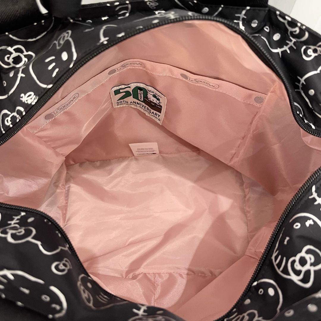 レスポートサック ハローキティ ブラック ショルダーバッグ リボン結び 2way