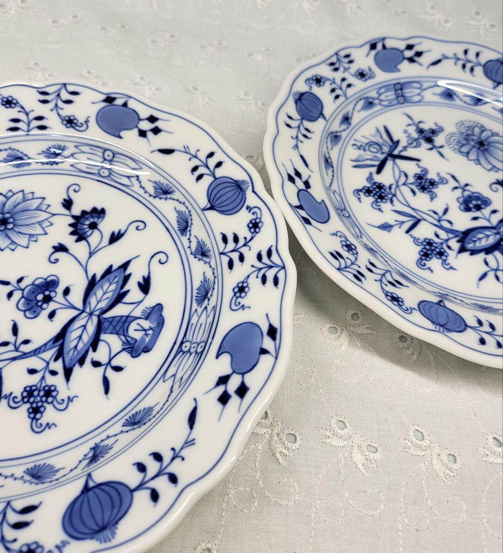 未使用✨マイセン ブルーオニオン プレート 18cm皿 サラダ デザート①