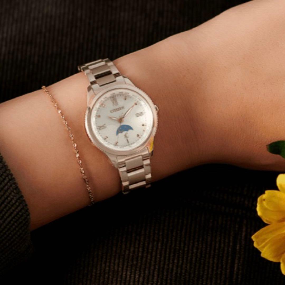 美品稼働 シチズン 腕時計 ダイチコレクション ムーンフェイズ 電波ソーラー