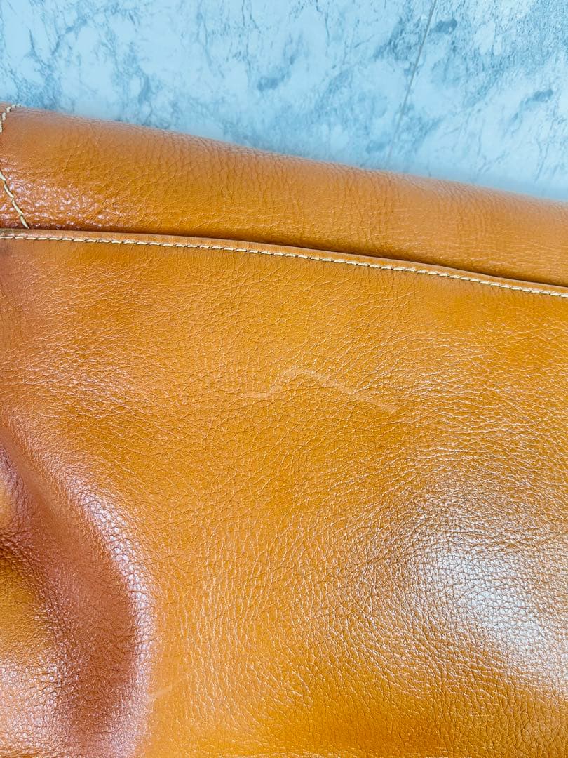 土屋鞄 トーンオイルヌメ ライトブラウン レザーショルダーバッグ