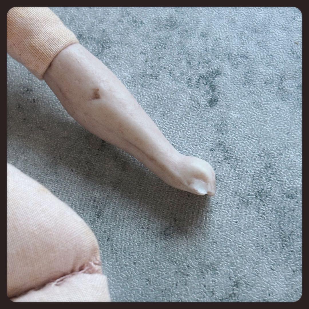 アンティーク　ブロンド　パリアンドール ビスクドール　チャイナヘッドドール