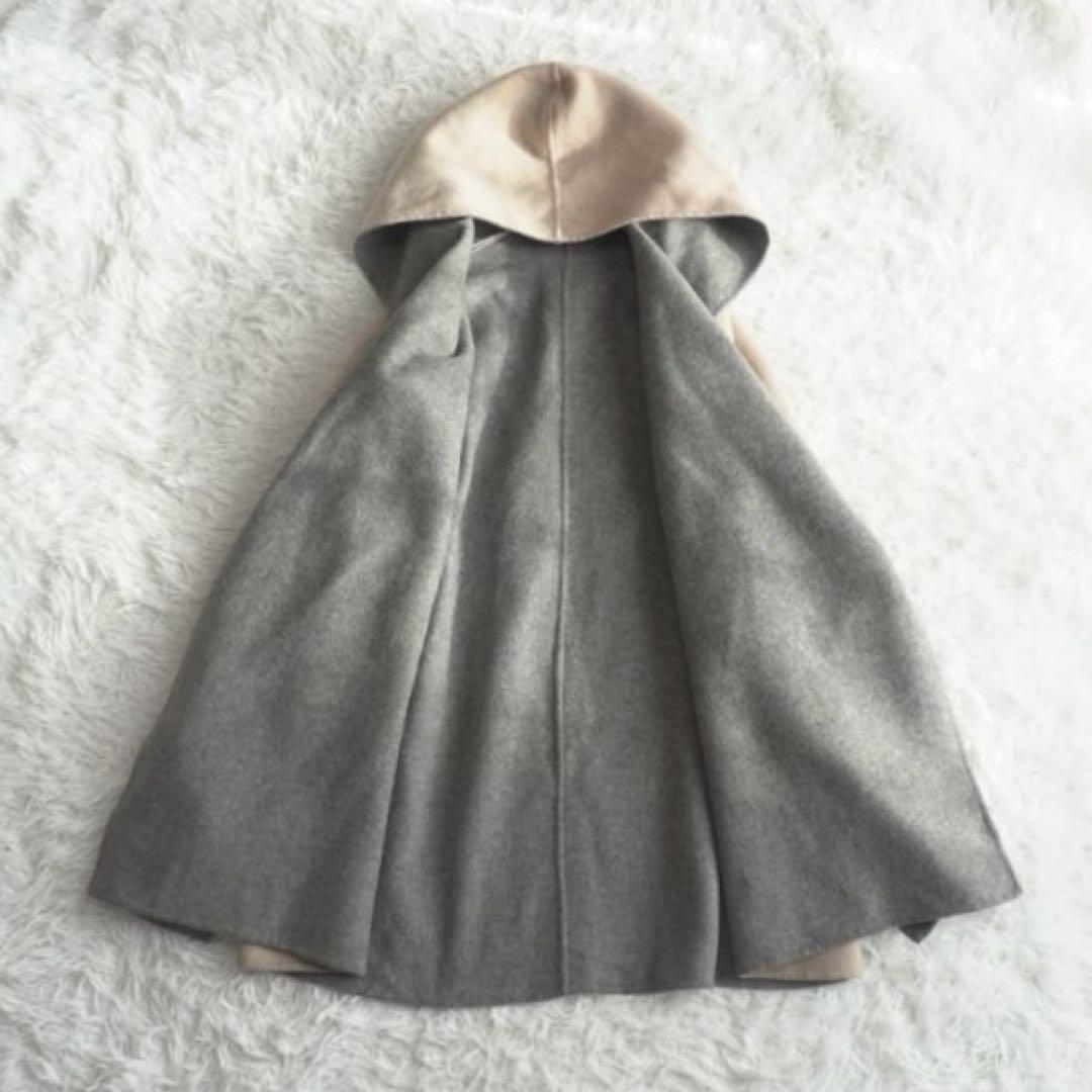 BALMAIN カシミヤウールリバーコート ダブルフェイス 2way 腰ベルト