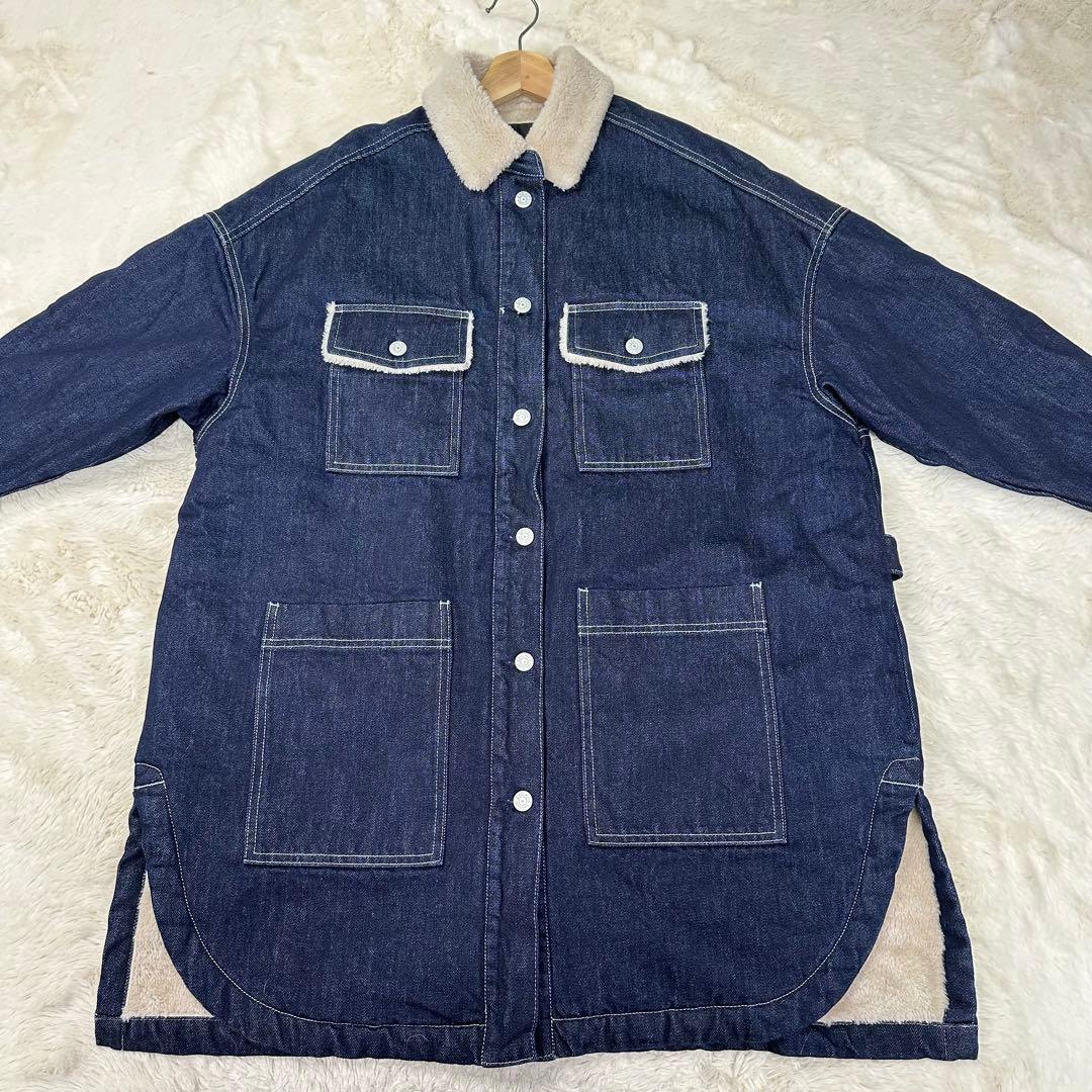 ✨美品✨完売サイズ サニークラウズ 裏ボアジージャンコート インディゴ 冬の相棒