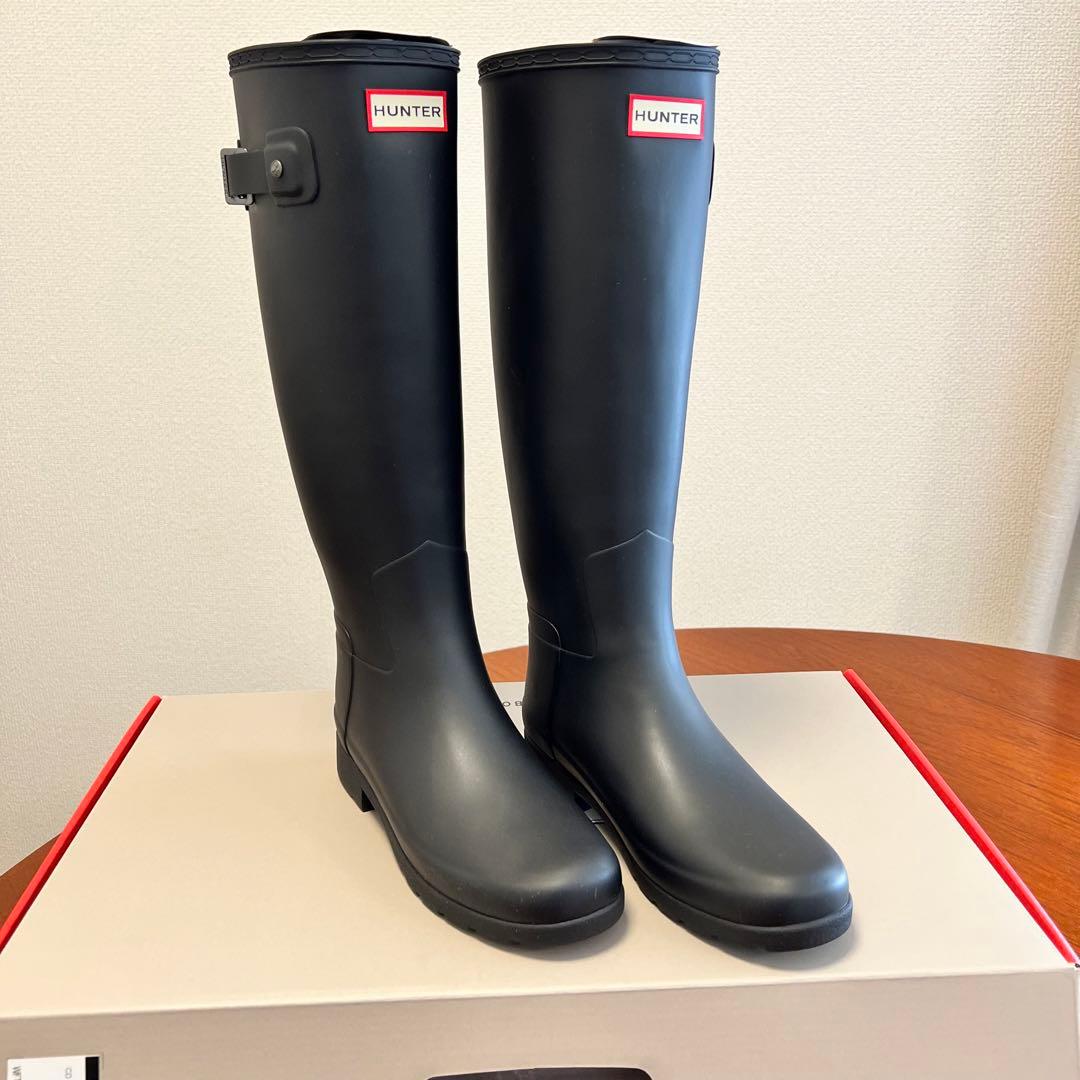Hunter レインブーツ　リファインドブーツ　23cm 24cm 大草直子