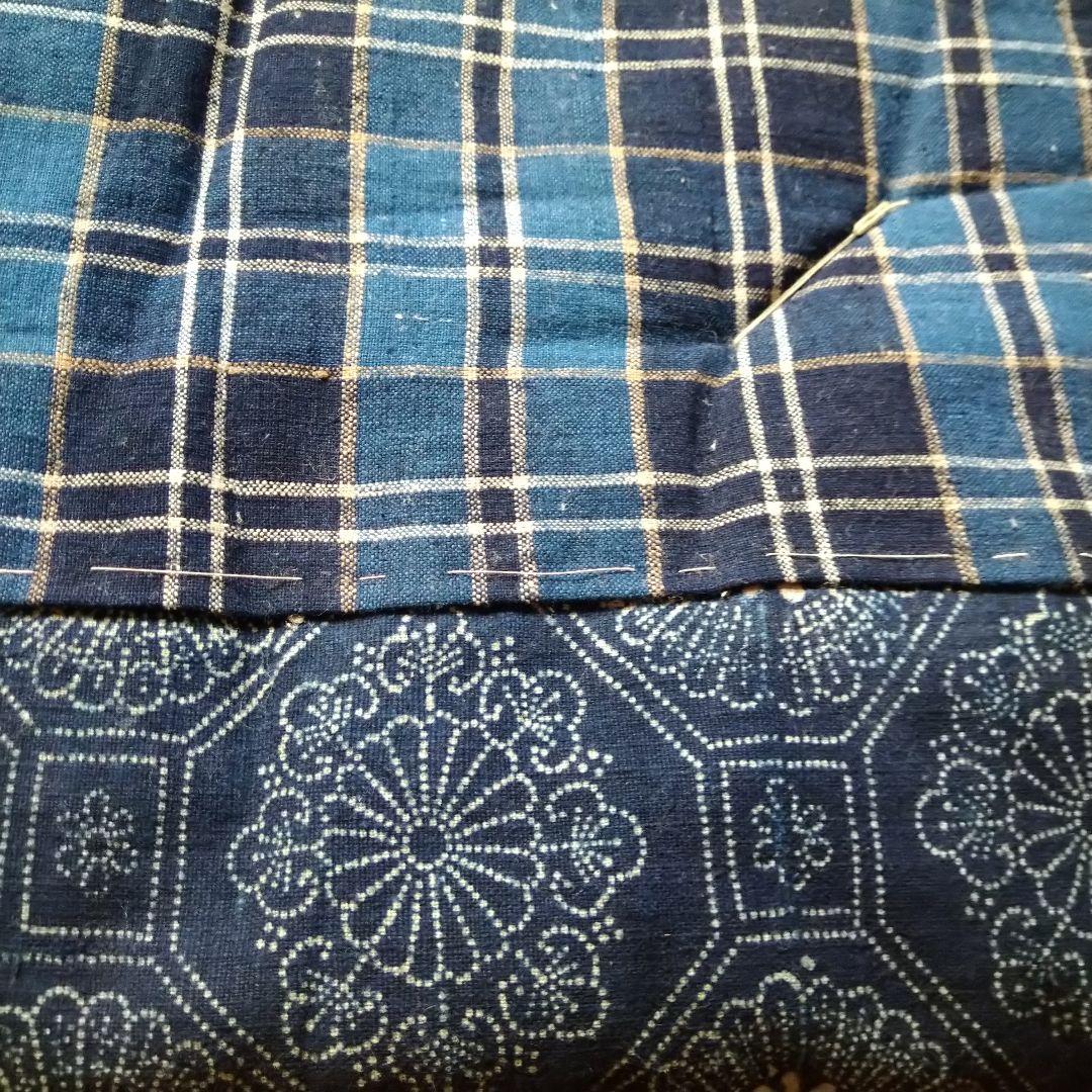 座布団 古布 絣 布団皮