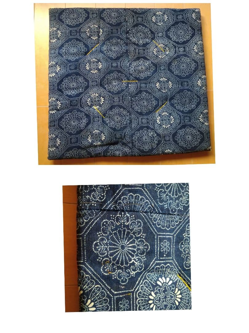 座布団 古布 絣 布団皮
