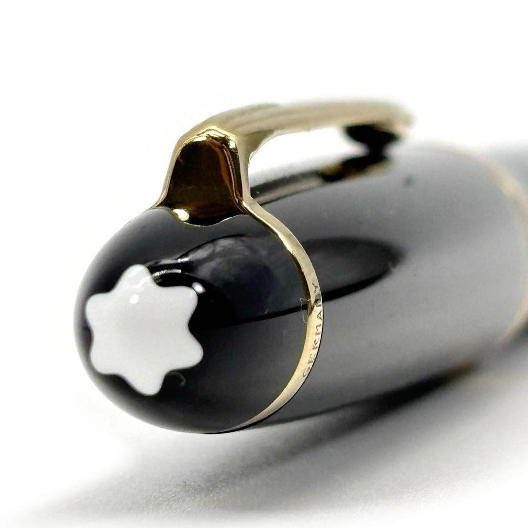 【美品】モンブラン 万年筆 146 剣先14K ブラック/ゴールド 2Q42